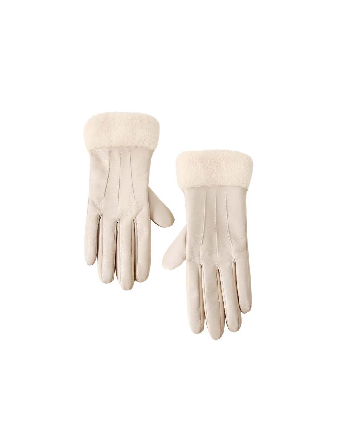 Women's faux leather gloves-g91
